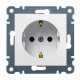 Розетка с ж/к с защитой контактов Lumina, белая, 16А/230В Hager WL1060