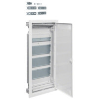 Бокс пластиковый Hager Volta ММ-оборудован. на 48 модулей внутренний с металл. дверками ( VU48NWB )