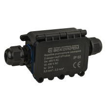 Коробка распределительная защищена, 2 ввода, IP68 серии UProbox АСКО (A0280010001)