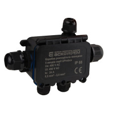 Коробка распределительная защищена, 5 вводов, IP68 серии UProbox АСКО (A0280010005)