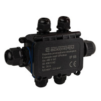 Коробка распределительная защищена, 6 вводов, IP68 серии UProbox АСКО (A0280010006)