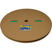 Термоусадочная трубка 10,0/5,0 (рулон 100м) зеленая АСКО A0150040695