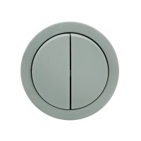 Выключатель 2-клавишный серый xOne (406-240000-202)