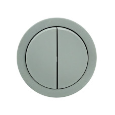 Выключатель 2-клавишный серый xOne (406-240000-202)