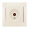 Розетка концевая телевизионная с вставкой LEZARD Mira крем 701-0303-130
