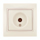 Розетка концевая телевизионная с вставкой LEZARD Mira крем 701-0303-130