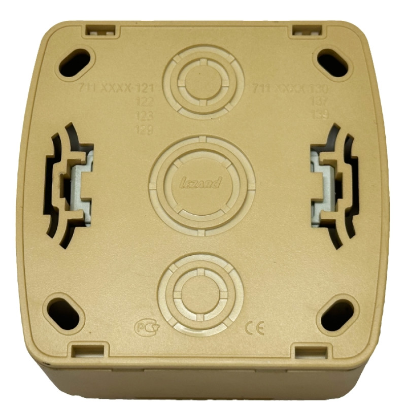 Розетка накладная одинарная б/з LEZARD Demet клен IP20 711-4700-121