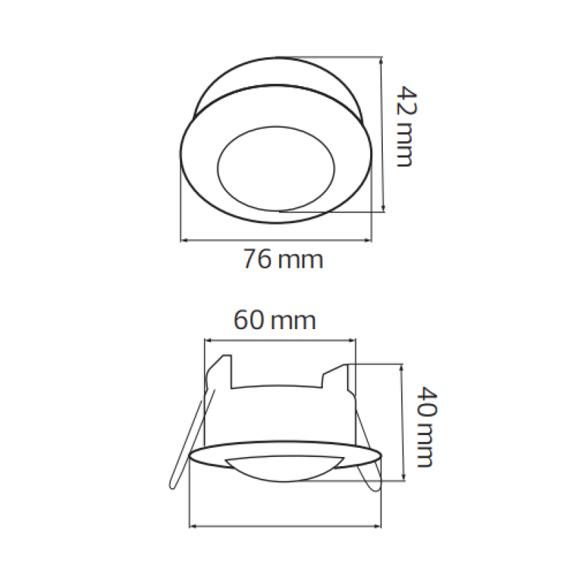 Датчик руху MUSTANG-1 300W білий (088-002-0001-010)
