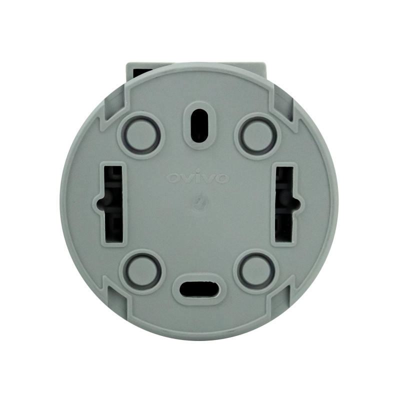 Розетка с заземлением с крышкой серая xOne (406-240000-249)