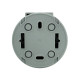 Розетка с заземлением с крышкой серая xOne (406-240000-249)