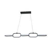 Светодиодная LED люстра LED 36W 4000K 2100Lm 180-240V овальные кольца 1080мм черная (019-071-0036-020)