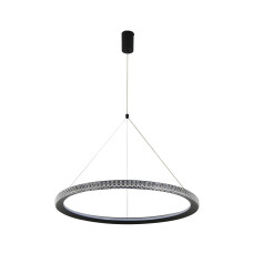 Светодиодная LED люстра LED 55W 4000K 3300Lm 180-240V круг 600мм черная (019-074-0055-020)