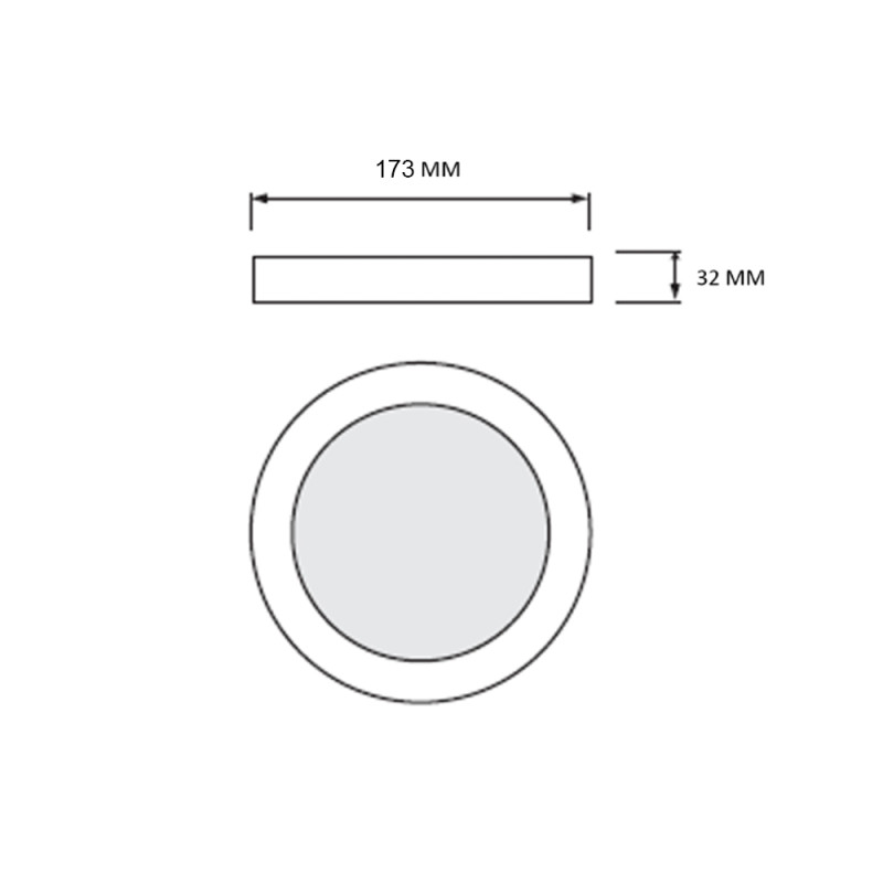 Светодиодный светильник накладной MILENA-18 3CCT 18W белый (016-083-0018-010)