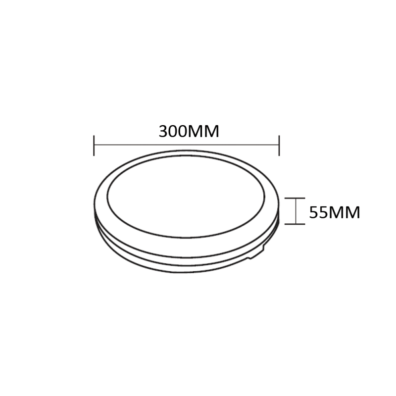 Светодиодный светильник накладной SCARLETT-30 3CCT 30W черный (016-070-1030-020)