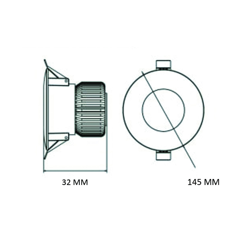 Светодиодный врезной светильник ALEXA-20 3CCT 20W (016-048-1020-010)