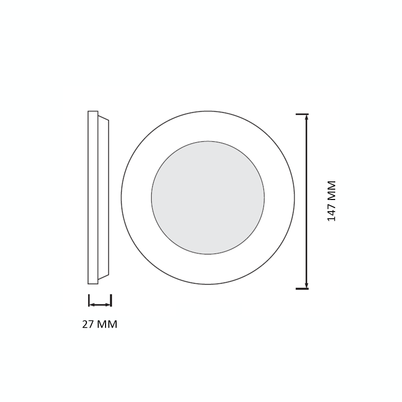 Светодиодный врезной светильник ALEXIS-12 3CCT 12W (016-087-0012-010)
