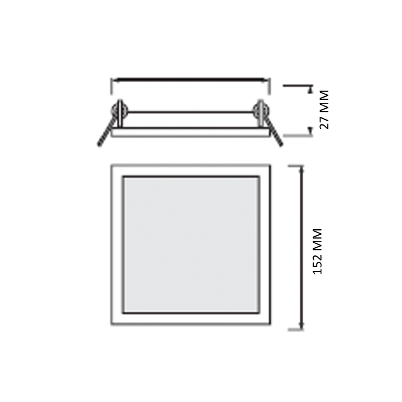 Светодиодный врезной светильник ALEXIS/SQ-12 3CCT 12W (016-088-0012-010)