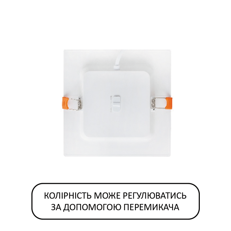 Светодиодный врезной светильник ALEXIS/SQ-12 3CCT 12W (016-088-0012-010)