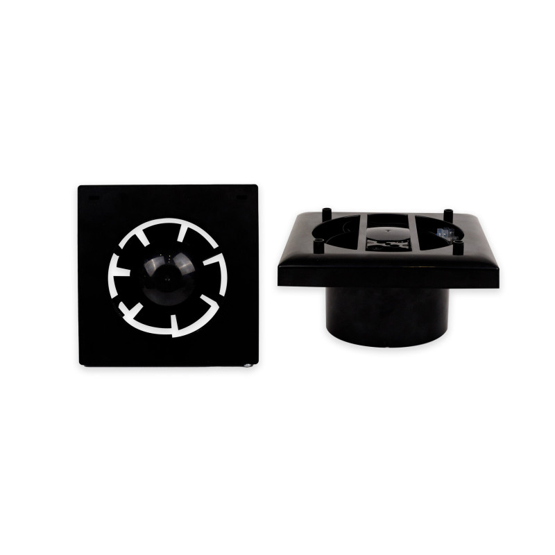 Вентилятор осевой ART GLASS 100 S Black OSTVENT (008-0011)