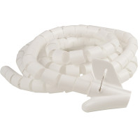 Гибкий органайзер с клипсой для кабеля белый WCT-22 (3м) АСКО (A0150070025)