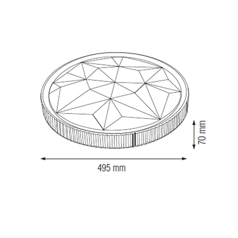 Світлодіодний світильник стельовий AZTEC-48 (027-018-0048-03-1)