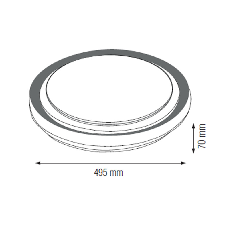 Світлодіодний світильник стельовий OCTAV-48 (027-019-0048-02-1)
