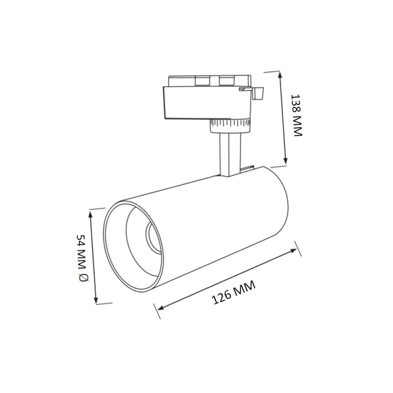 Світлодіодний світильник трековий BREMEN-10 3CCT 10W чорний (018-031-1010-020)