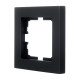 Рамка одинарная LEZARD Vesna черная 742-4200-146