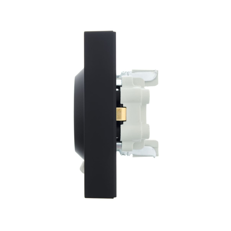 Розетка подвійна з/з LEZARD Vesna чорна 742-4200-127B