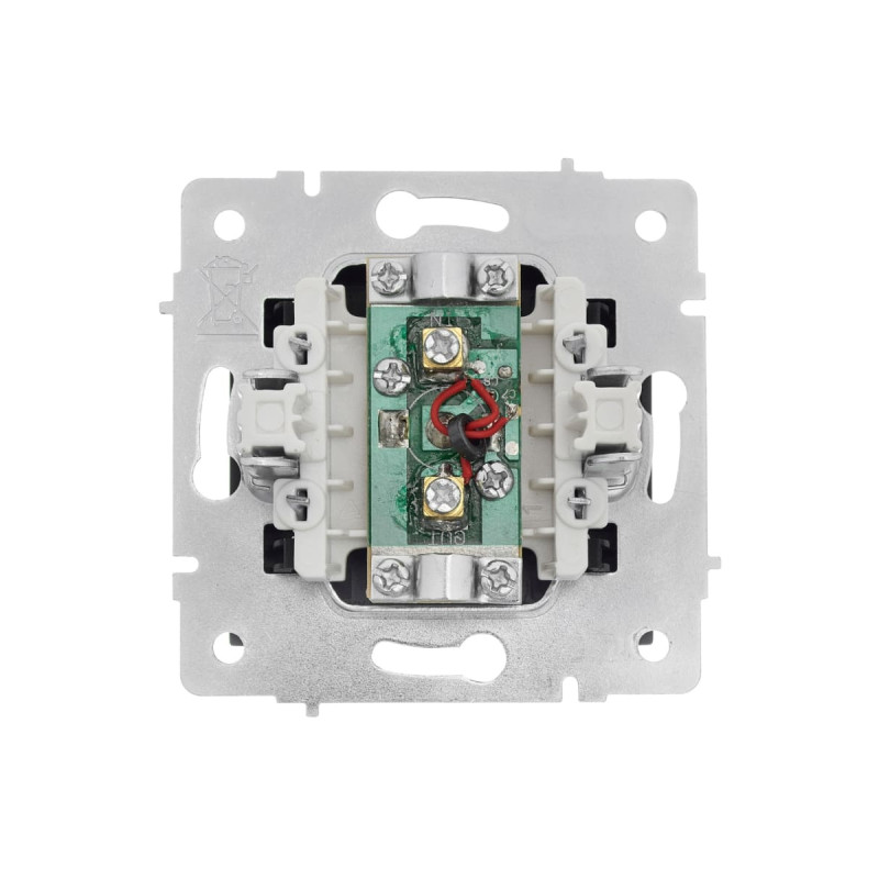 Розетка телевизионная проходная LEZARD Vesna черная 742-4288-129