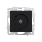 Розетка телевизионная проходная LEZARD Vesna черная 742-4288-129