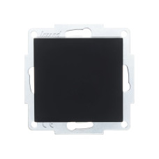 Выключатель одноклавишный LEZARD Vesna черный 742-4288-100