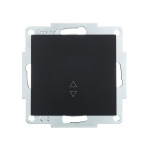 Выключатель одноклавишный проходной LEZARD Vesna черный 742-4288-105