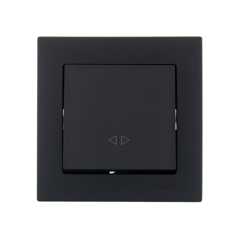 Вимикач одноклавішний проміжний LEZARD Vesna чорний 742-4288-107