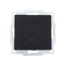 Выключатель одноклавишный промежуточный LEZARD Vesna черный 742-4288-107