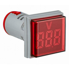 Светосигнальная арматура с индикатором напряжения (АС) серии U-ADM-V ᴓ22мм, квадратная, красная АСКО A0190010138