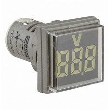 Светосигнальная арматура с индикатором напряжения (АС) серии U-ADM-V ᴓ22мм, квадратная, белая АСКО A0190010142