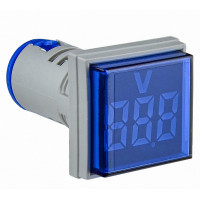 Светосигнальная арматура с индикатором напряжения (АС) серии U-ADM-V ᴓ22мм, квадратная, синяя АСКО A0190010141