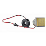 Светосигнальная арматура с индикатором напряжения (АС), тока и частоты серии U-ADM-VAHz ᴓ22мм, квадратная A0190010195