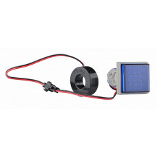 Светосигнальная арматура с индикатором напряжения (АС), тока и частоты серии U-ADM-VAHz ᴓ22мм, квадратная A0190010196