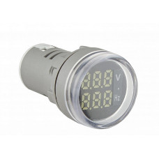 Светосигнальная арматура с индикатором напряжения (АС) и частоты серии U-ADM-VHz ᴓ22мм, круглая, белая А A0190010182