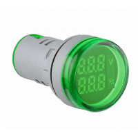 Светосигнальная арматура с индикатором напряжения (АС) и частоты серии U-ADM-VHz ᴓ22мм, круглая, зеленая A0190010179