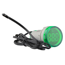 Светосигнальная арматура с индикатором температуры серии U-ADM-T ᴓ22мм, круглая, зеленая АСКО A0190010169