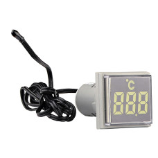 Светосигнальная арматура с индикатором температуры серии U-ADM-T ᴓ22мм, квадратная, белая АСКО A0190010157