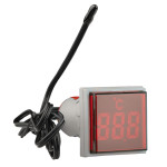 Світлосигнальна арматура з індикатором температури серії U-ADM-T ᴓ22мм, квадратна, червона АСКО A0190010153