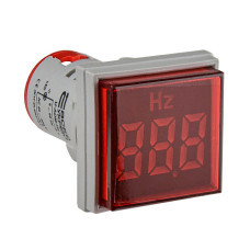 Светосигнальная арматура с индикатором частоты серии U-ADM-Hz ᴓ22мм, квадратная, красная АСКО A0190010148