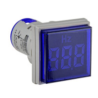 Светосигнальная арматура с индикатором частоты серии U-ADM-Hz ᴓ22мм, квадратная, синяя АСКО A0190010151