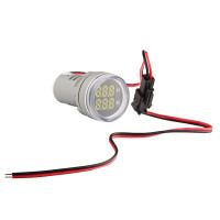 Светосигнальная арматура с индикатором времени (час/мин) серии U-ADM-Hr ᴓ22мм, круглая, белая АСКО A0190010192