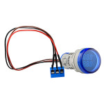 Светосигнальная арматура с индикатором-счетчиком серии U-ADM-С ᴓ22мм, круглая, синяя АСКО A0190010186