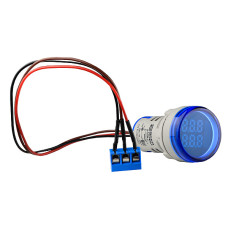 Светосигнальная арматура с индикатором-счетчиком серии U-ADM-С ᴓ22мм, круглая, синяя АСКО A0190010186